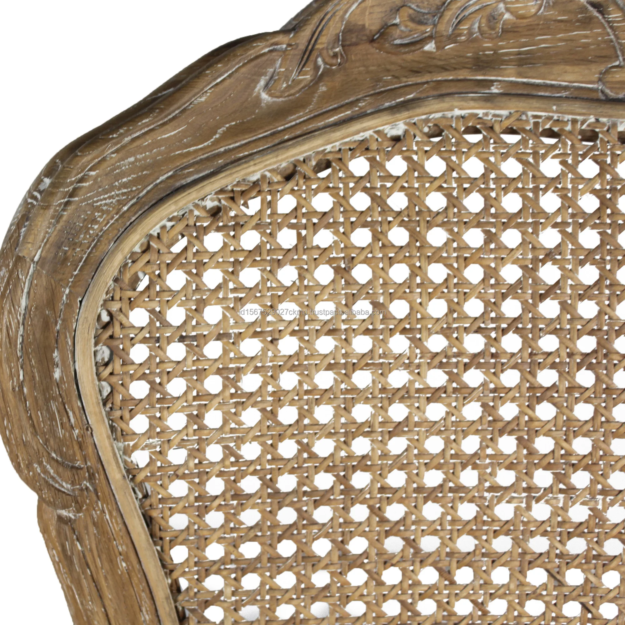 French Style Carved Design Wooden Chair/rattan Back ChairDining Chair Indoor Furniture Bar Hotel Wholesale Price