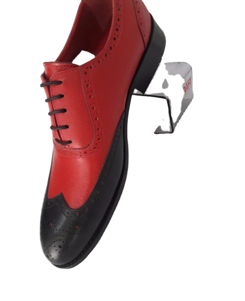 Handmade Red Men Colour Pure Leather Custom Made Men Dress Shoes Made in Istanbul From Manufacture Turkey