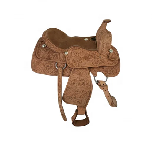 Horse saddle High Quality Western Wade Hand Engraved Roughout Horse Racing Saddle Made on Fibre Glass Tree leather saddle