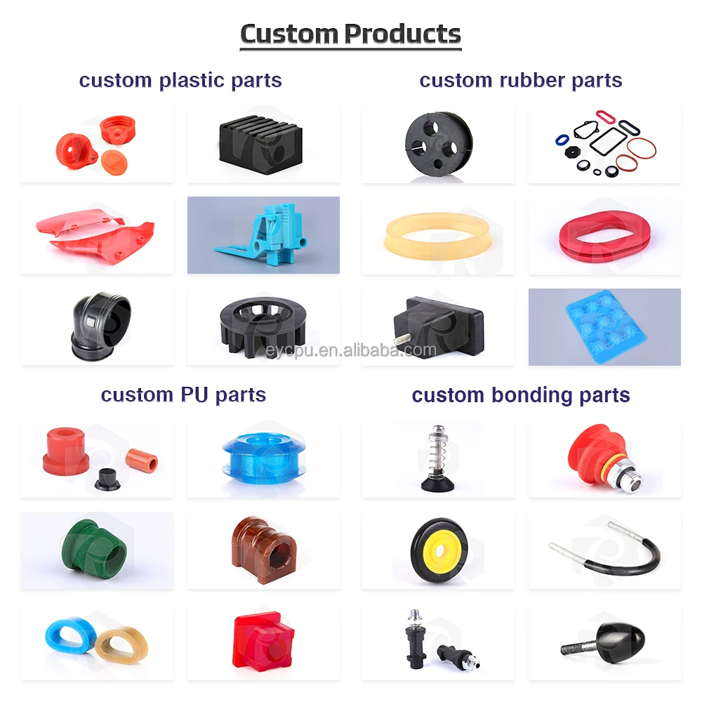 Custom Molded PU Caster Wheel Polyurethane Load Roller Wheels for Handling Parts