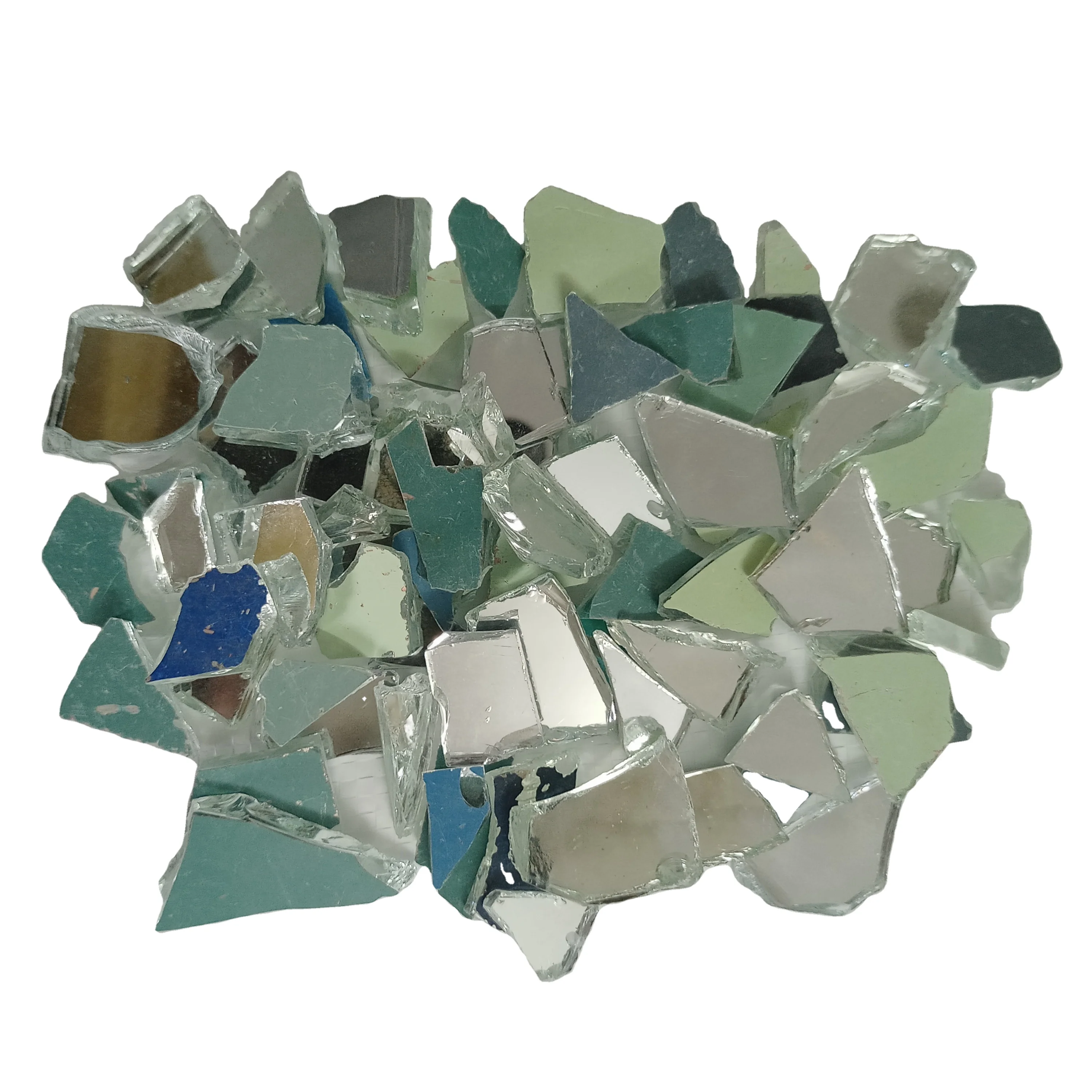 Mix Colored Recycled Glass Chips for Terrazzo Flooring and Exterior Decoration
