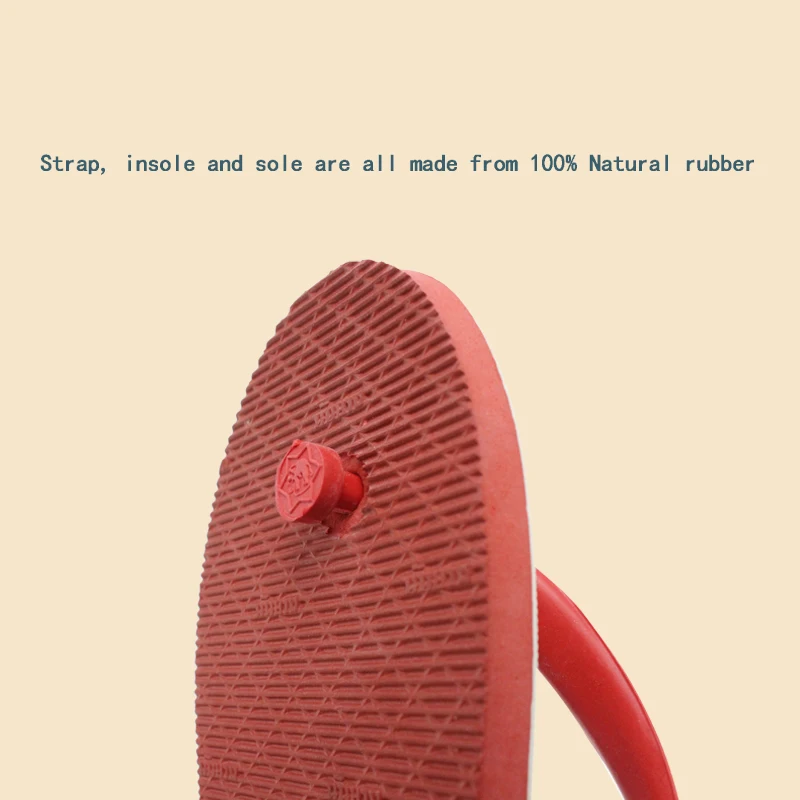 Unisex Ultra Premium 100% Natural Rubber Flip Flops from Thailand: Durable Summer Sports Slippers for Men