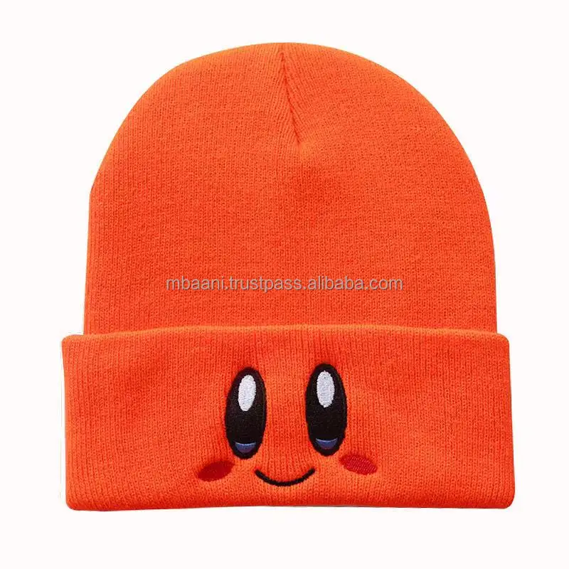 Wholesale  winter knit beanie hat manufacturers warm beanie hat custom embroidered beanie