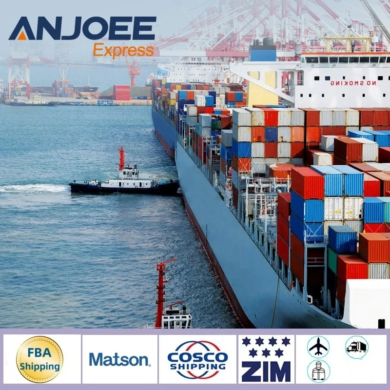 Anjoee DDP Shipping Rates China Shipping Agent Cheapest Sea Freight Forwarder UPS Delivery to USA Europe CA JP