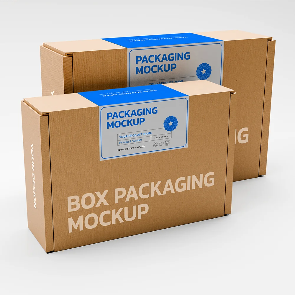 Custom Durable Craft Paper Box with Corrugated Design Offers Secure Postage and Reliable Shipping for Safe Deliveries