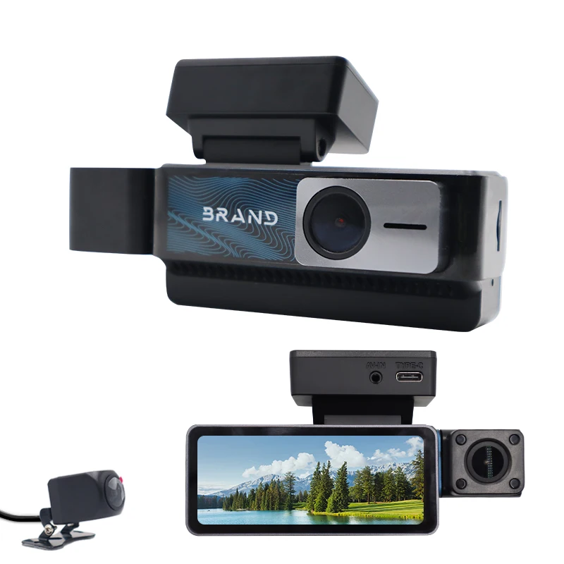 Professional 1080P AHD 3 Lens Front Cabin Rear 360 Night Vision Recorder Full HD 4K Cam for Cars Car Dash Cam Video Cameras