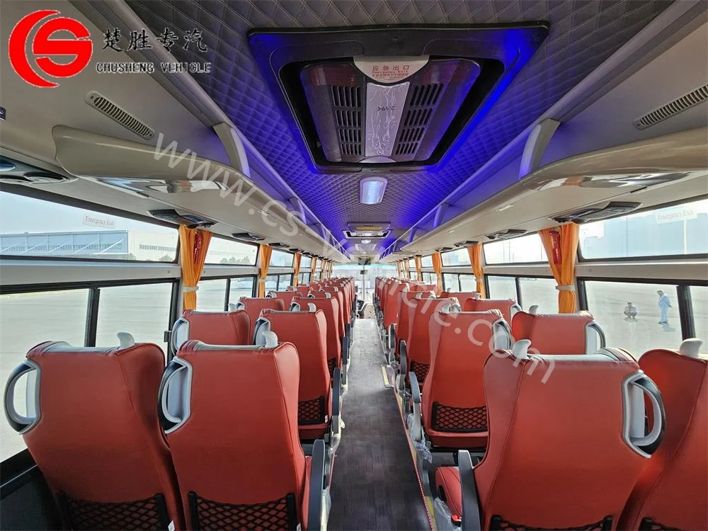Chinese brand Tenglong BUS 53 seats diesel engine brand new luxury bus price for sale to Ghana Africa