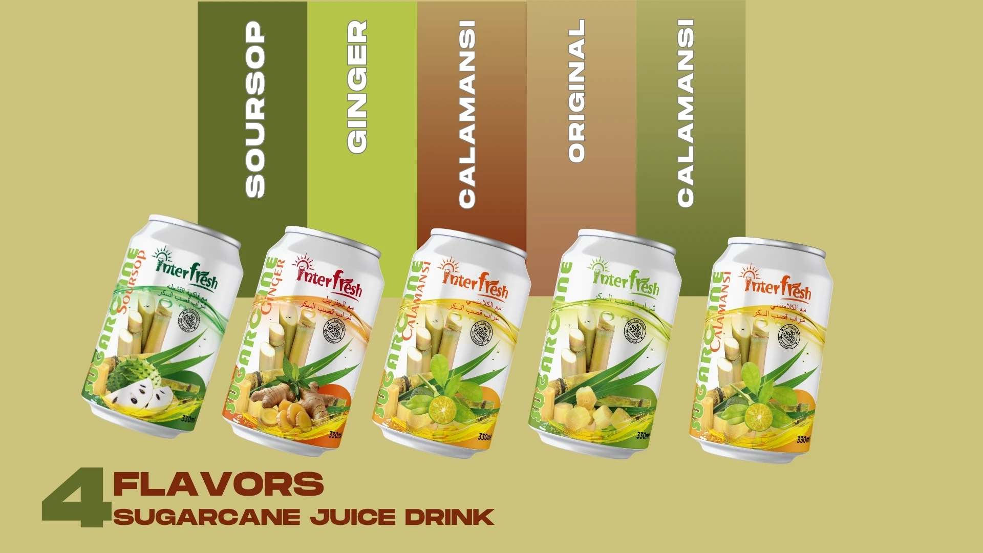 Interfresh Tropical Juice Sugarcane drink Blend - Private Label, Free Samples, OEM Services