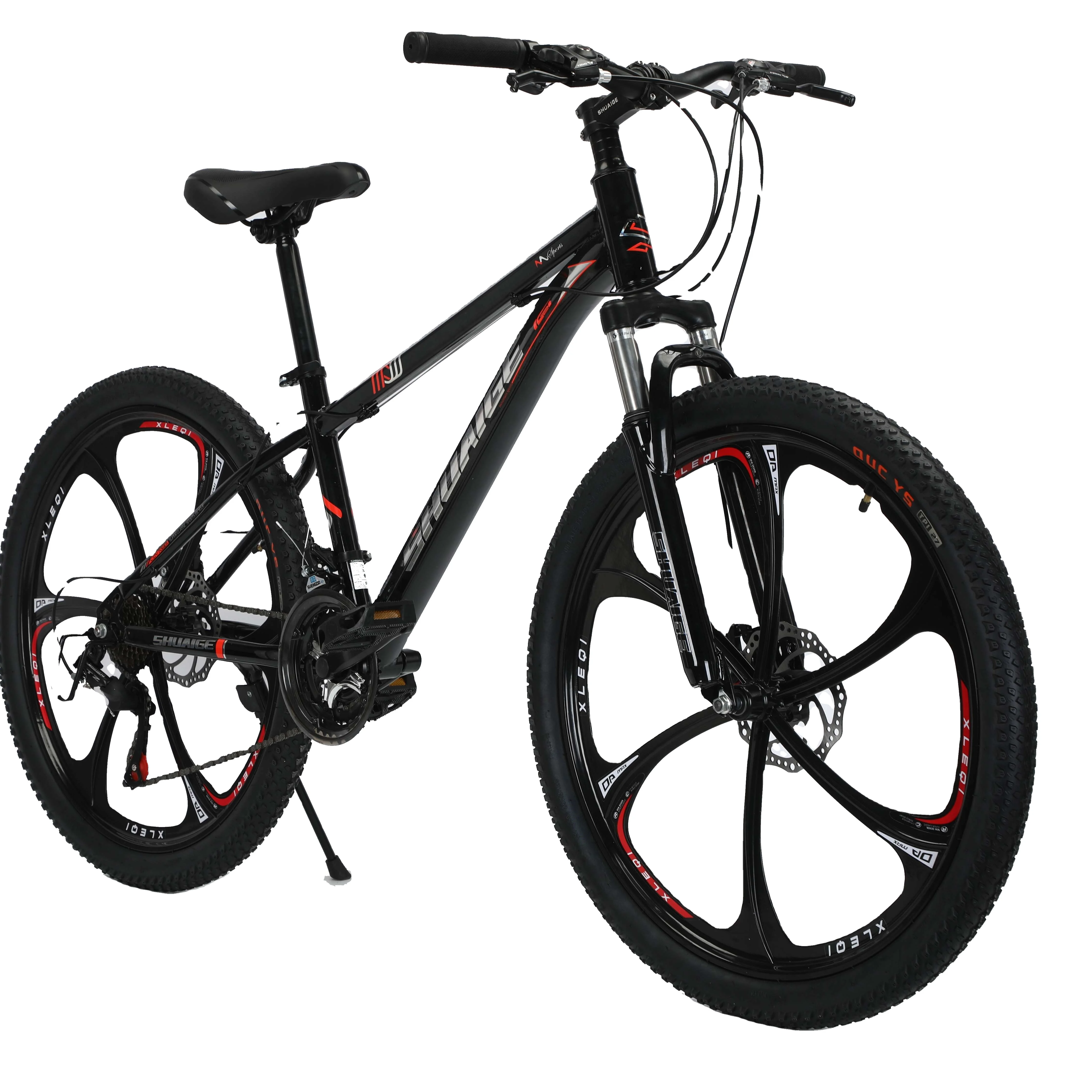 Con marco de hierro mtb freno disco y horquilla suspension para jovenes adultos bicicleta montana 26 pulgadas