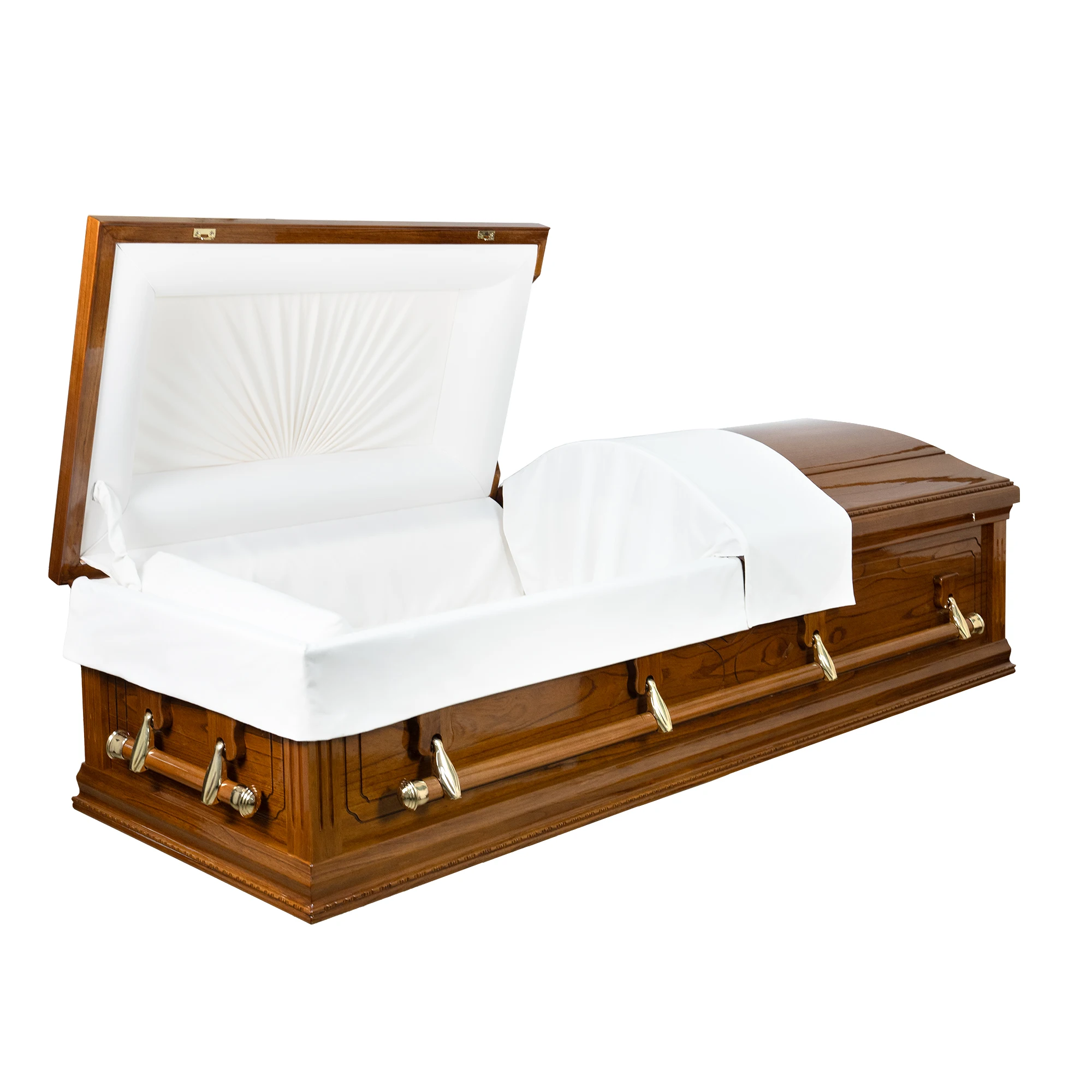 Franklin ODM Custom Adult Wooden Coffins Vietnam Manufactured Burial Caskets OEM Funeral Supplies