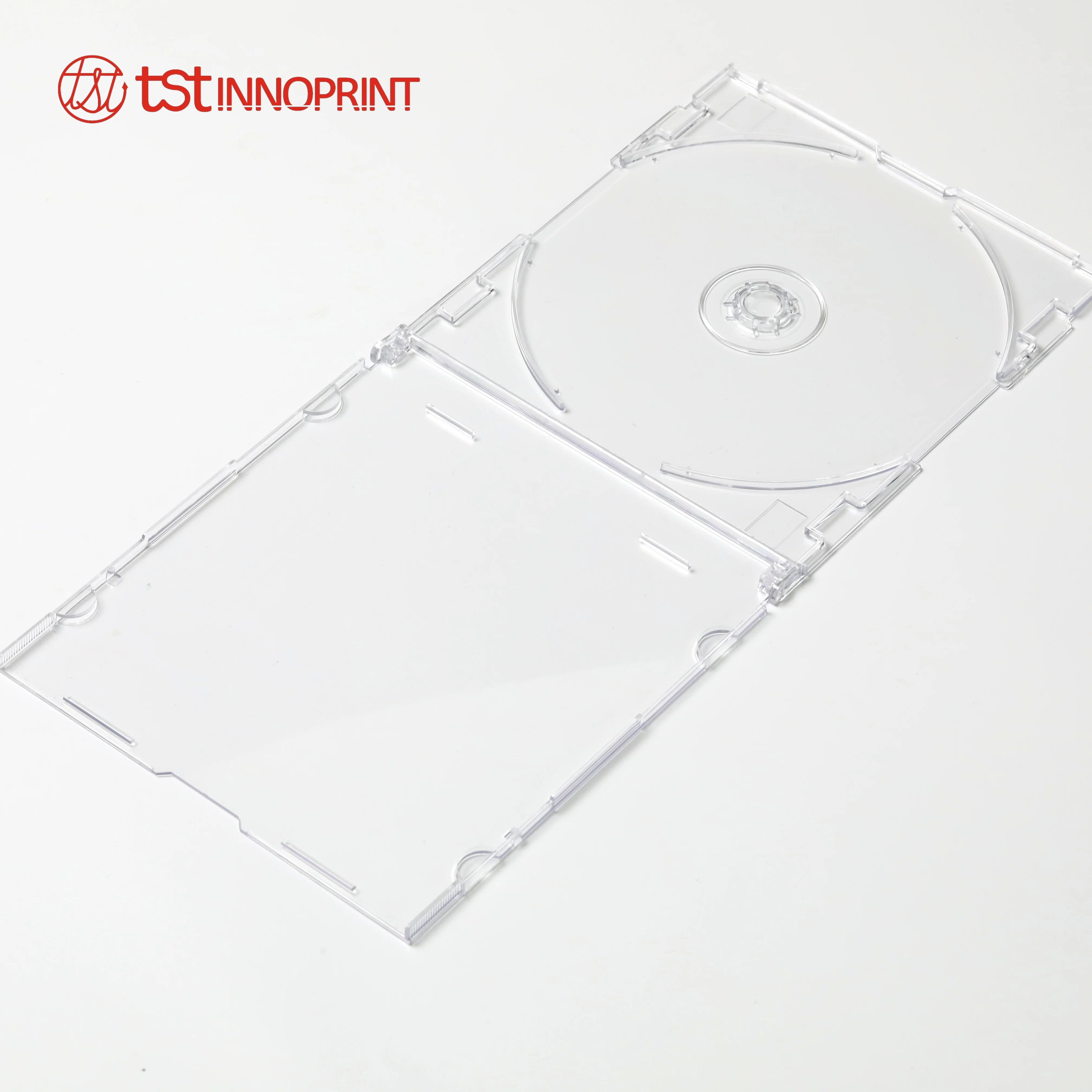 142*125*5mm Polystyrene Material Single CD Disc Thin 7mm Slim Case