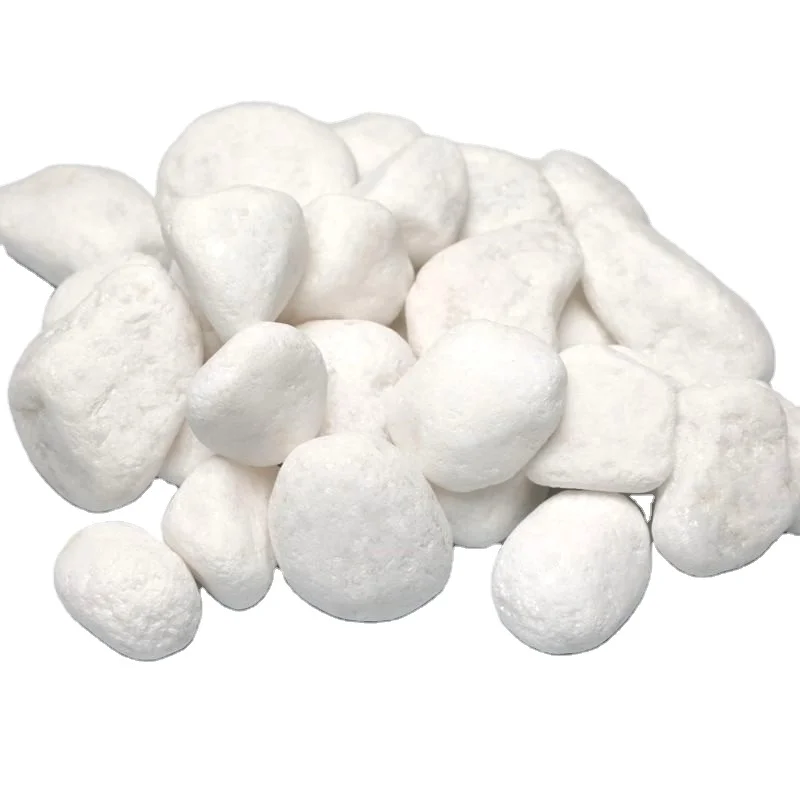 Vietnam Pebble Stone Wholesale Natural Stone Snow White Tumbled Pebble Stone For Outdoor Landscape White Pebbles