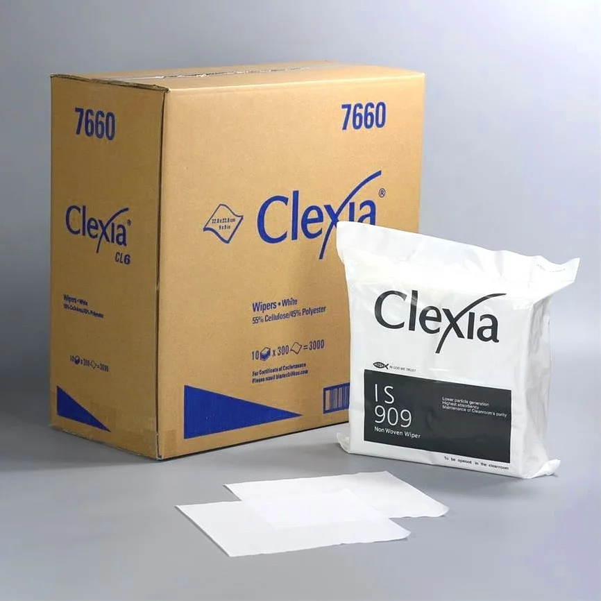 Professional manufacture products high quality spunlace nonwoven cleanroom dust free wiping wipers