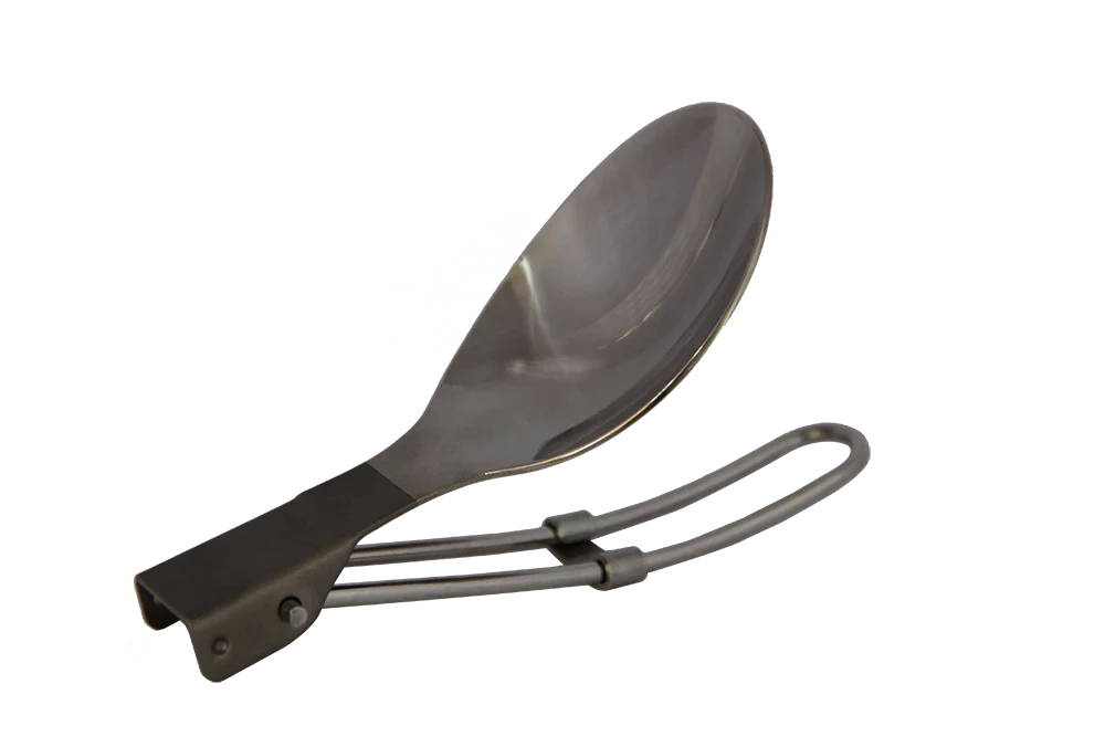 CAMPING HIKING PORTABLE CUTLERY FOLDING TITANIUM 4 PIECE TABLEWARE SET(SPOON,SPORK,FORK,KNIFE)
