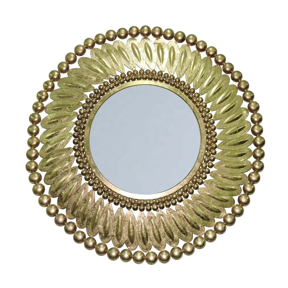 Handmade Mirror in Brass Frame Decor New Design Personal Beauty Care Mirror
