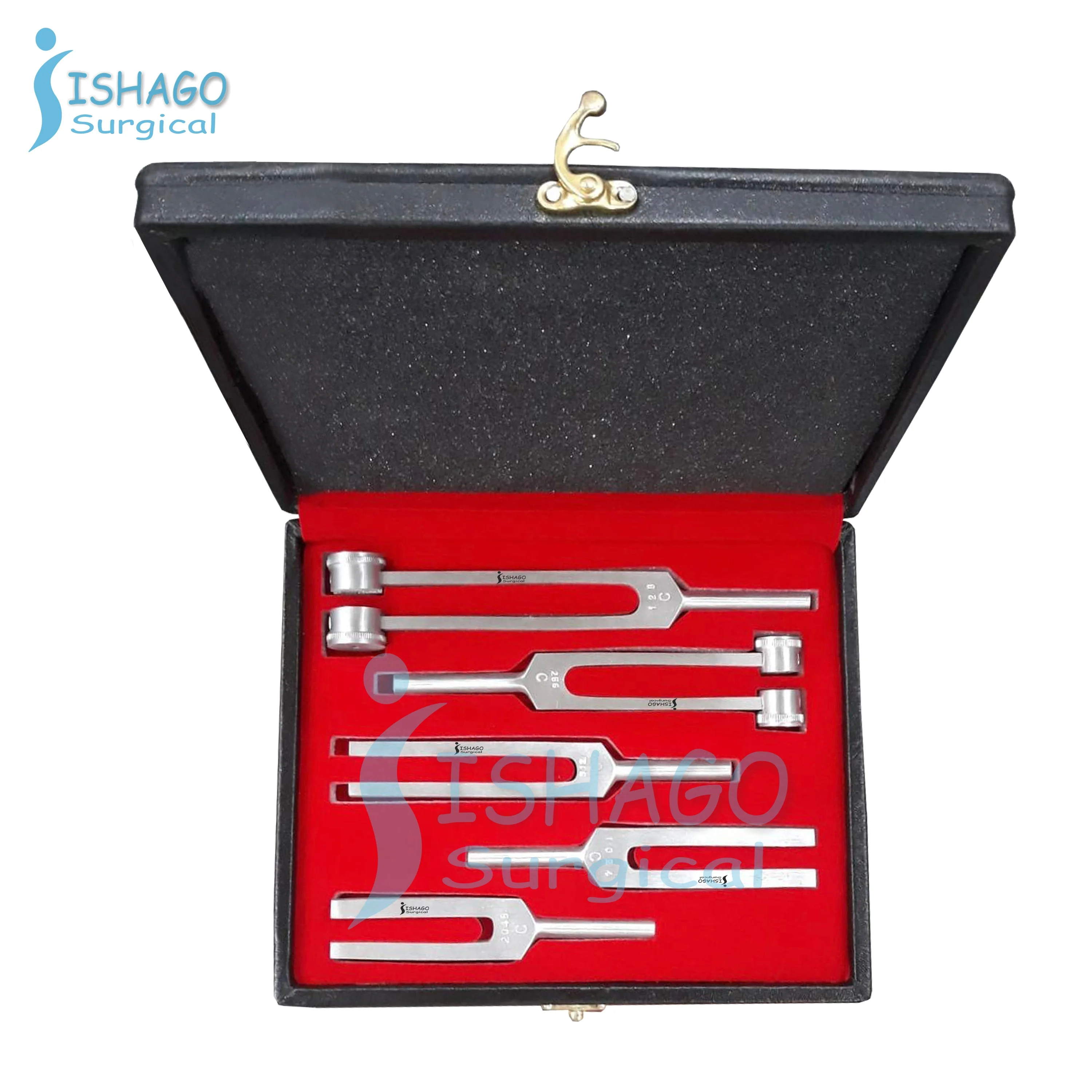 ISHAGO SURGICAL Neurological Reflex Percussion Hammer Kit With Otoscope For Hospital Medical Uses Diagnostic Instruments Set
