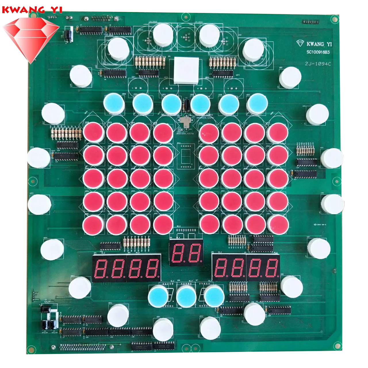 Kwang Yi Great Quality PCB Kit Of Pinball Machine(Light Board)- Lucky 4/ Trajeta De Luz De La Maquina Pinball 8 Bolas