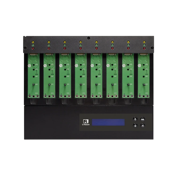 1 to 7 NVMe/SATA Cross Signal M.2 NVMe SSD Duplicator