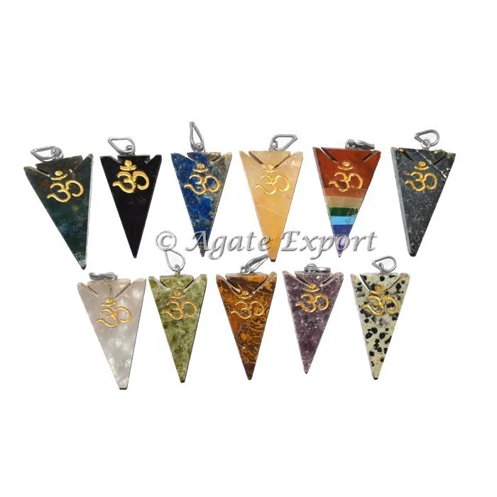 Natural Semiprecious Stones Fashion Jewelry Pendants & Charms Bajra Chakra Pendant Dorje Chakra Pendants