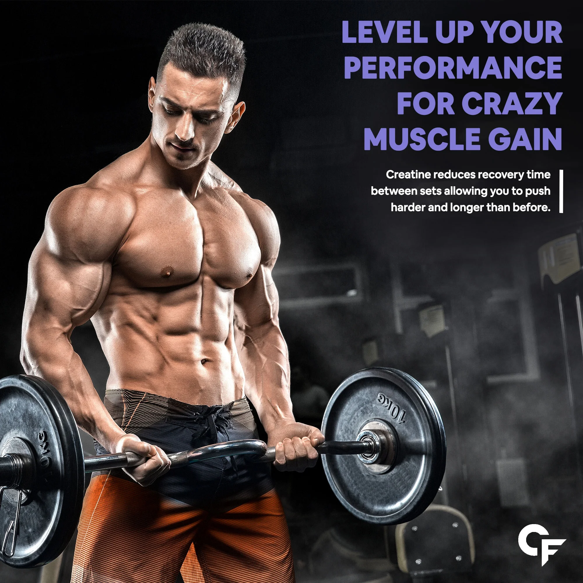 Nutritional Creatine Monohydrate Powder | Creatine Supplement for Lean Muscle Volumization, Strength & Energy