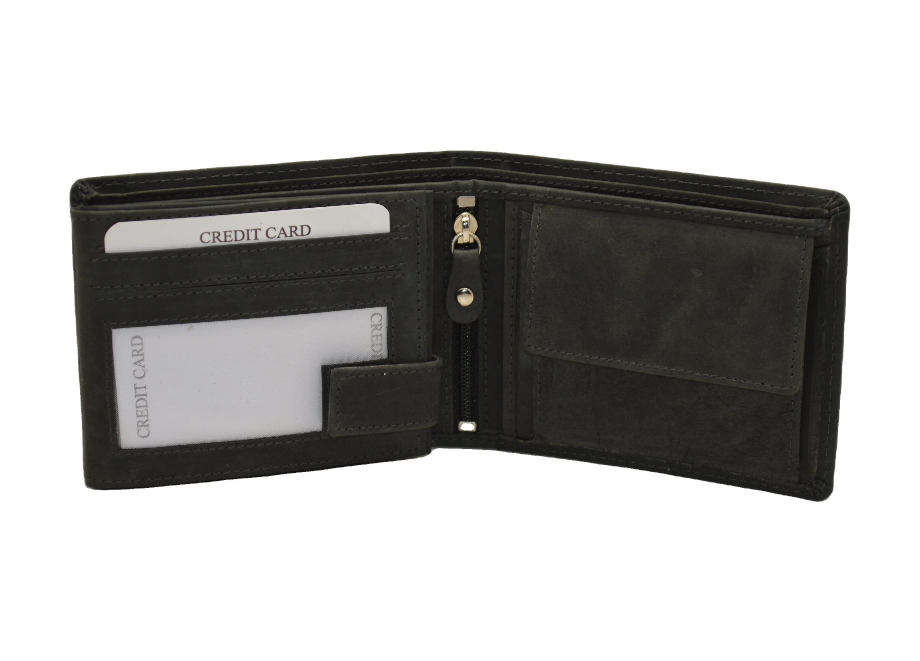 Custom Crazy Horse Wallet for Men Bifold Genuine Leather Wallets Vintage Bag Gift Western Handmade Unisex OEM Box Bulk Style