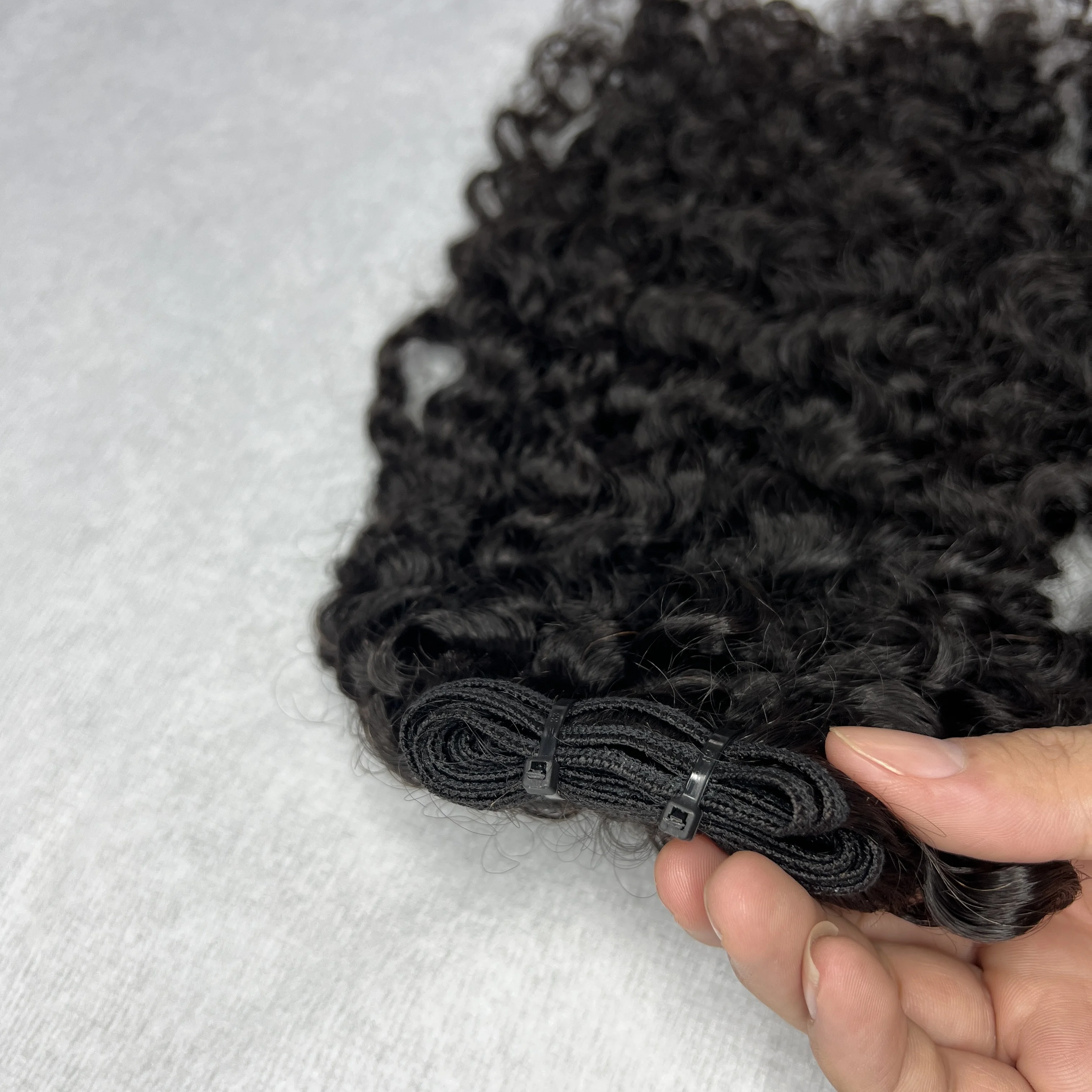 Wholesale Virgin Raw Burmese Curly Hair From 100% Raw Human Hair Vietnam, Double Drawn Burmese Curly Kinky Hair Extensions