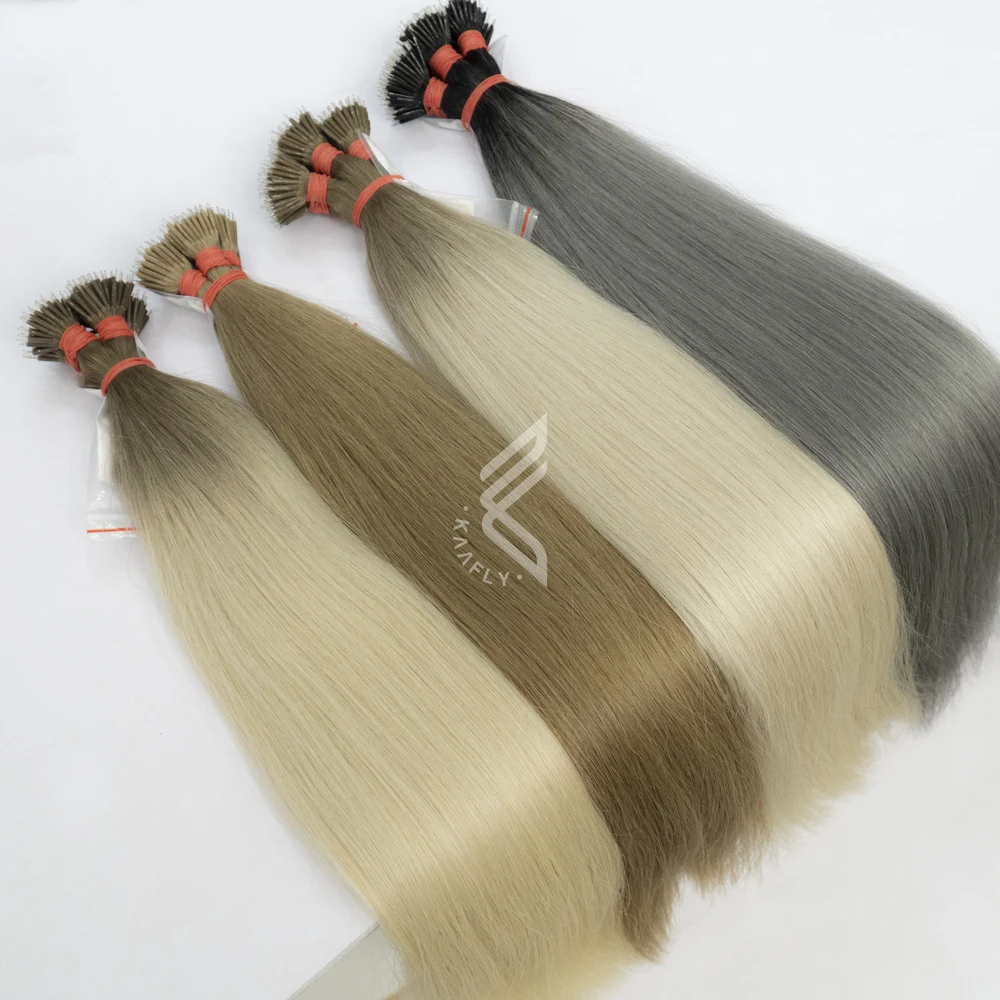 Perfectly Light Colored Nano Tip Hair Extension Raw Hair Virgin Cuticle Vietnamese