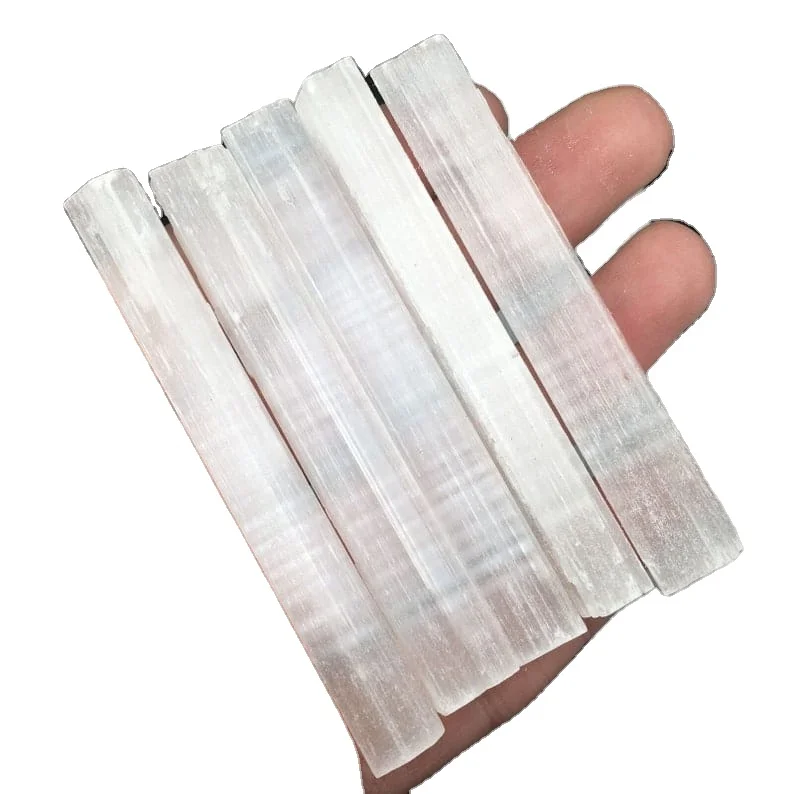NEW  Best Quality Natural Crystals Selenite Crystal Wands Healing Stick With Chakra wholesale Stick Buy From Elegant agate