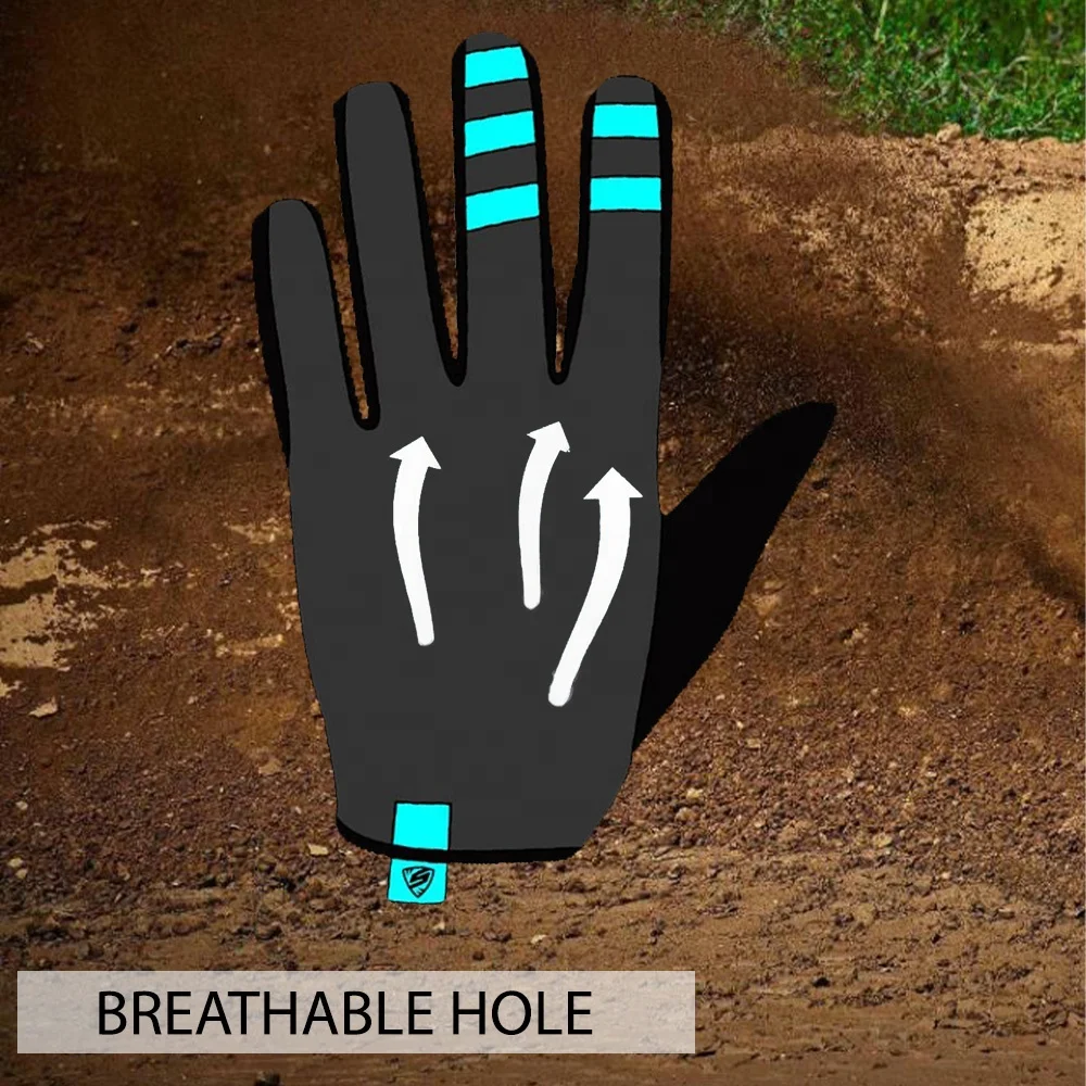 Non Slip Full Finger Protection Touch Screen Motorcycle Motocross Racing Gloves Custom MTB MX Downhill Motorbike Gloves