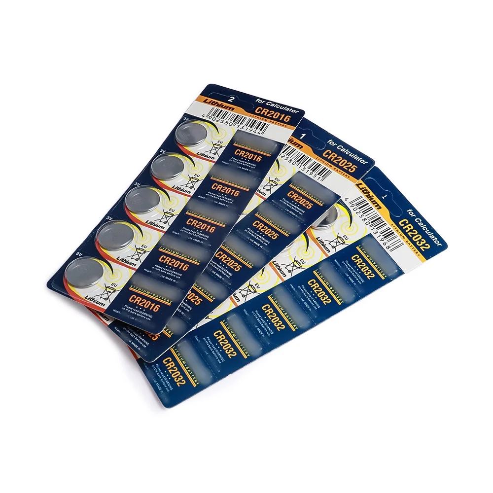 good price 3v lithium button cell battery CR1620 CR2032 CR2016 CR2025 cr1632 Lithium Coin Cell for car keys toys watch battery