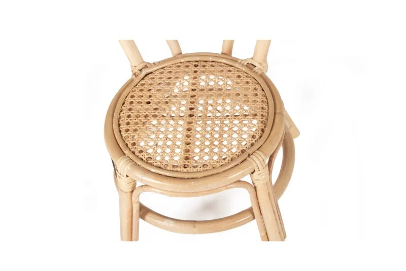 Винтажный детский стул из ротанга ручной работы оптовая продажа детская мебель