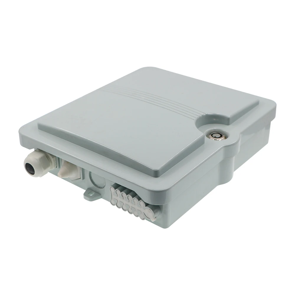 FCST02210 12 Ports Outdoor PC+ABS Fiber Drop Cable  Access Terminal Box For FTTX Access Systems Cable Installation