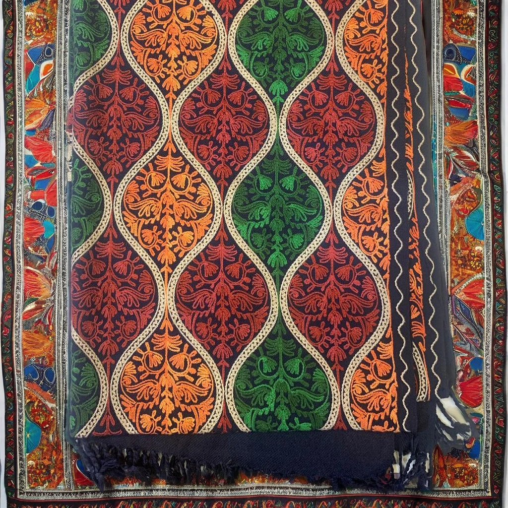 Вышитые шали/ручной вышивки шарф