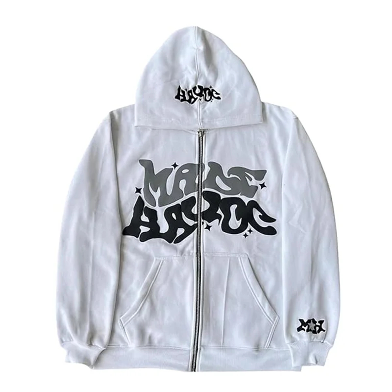 Unisex Cotton Sweatshirt Custom Puff Printing Logo Winter Heavyweight Hoodie for Men and Women Streetwear by Manufacturers