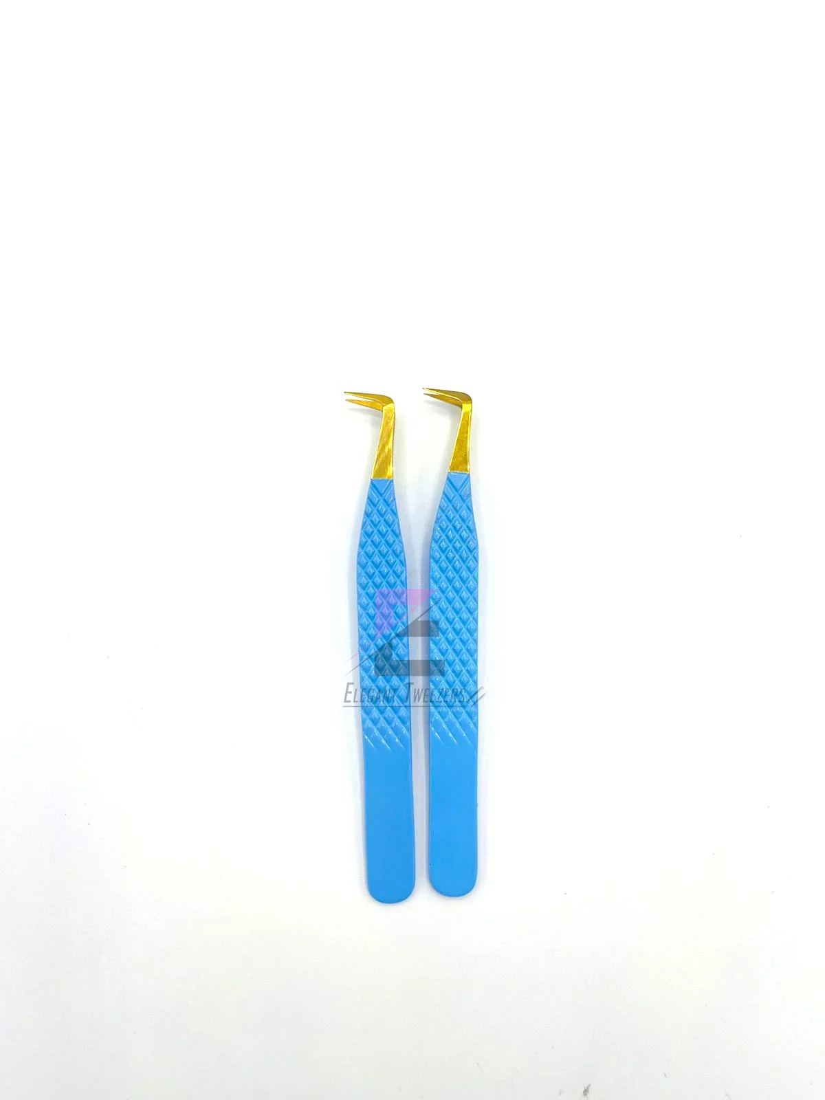 Mega Volume 90 Degree 10mm Banned Top Ranking Product Best Pick Up Lashes Stainless Steel Eyelash Tweezers Diamond Grip