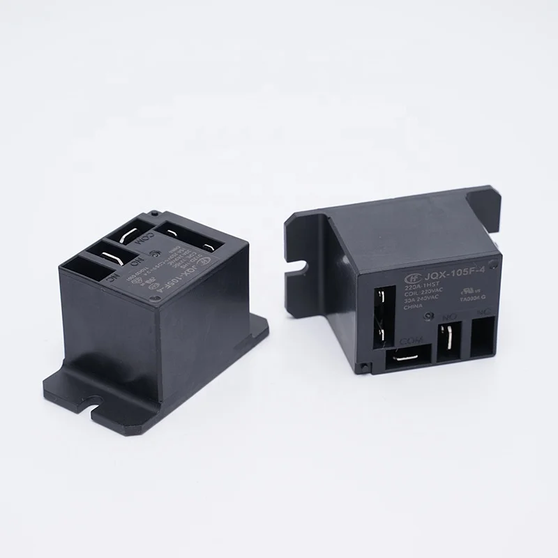 HF105F JQX105F 120V/220V Air Conditioning Control Power Timer Delay Relay F105F-4/220A-1HST with 4 Pin