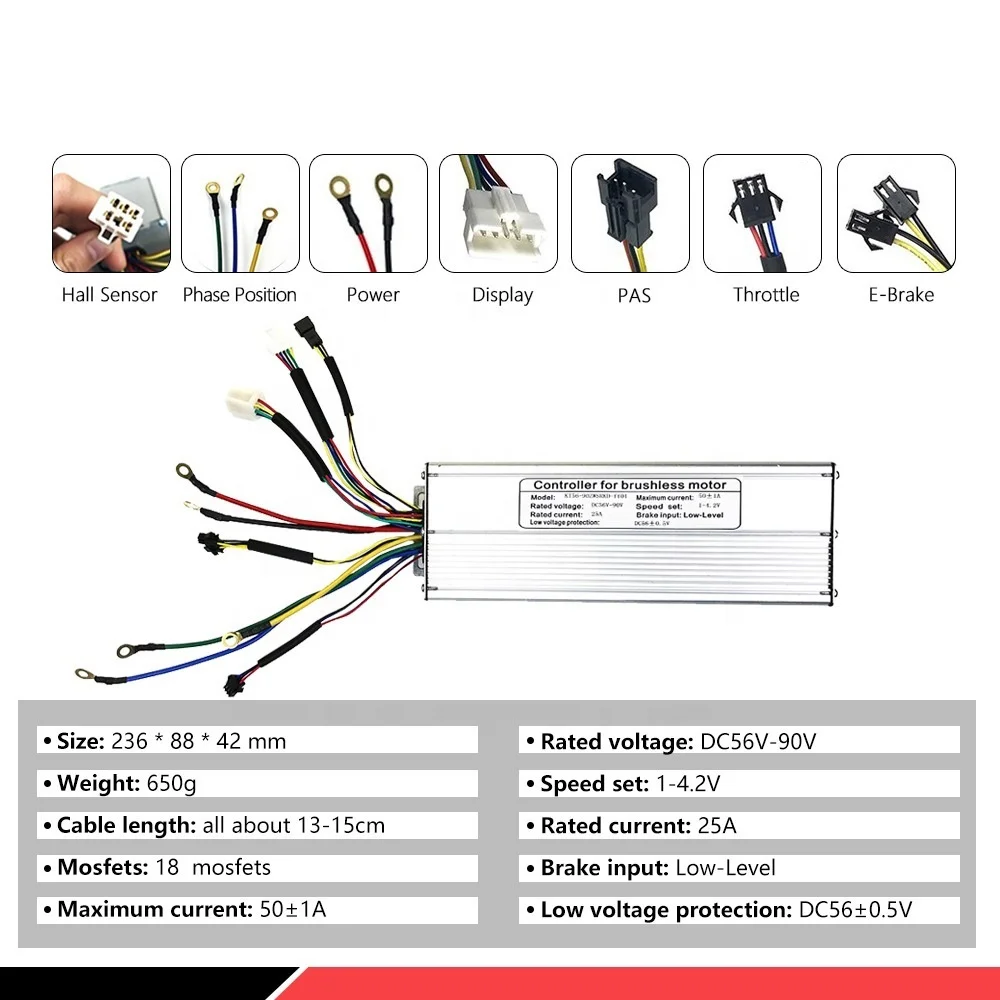 3000W 72V Snowmobile modified lithium battery power kit  rear drive card flying LCD8H color screen instrument bike kit electric