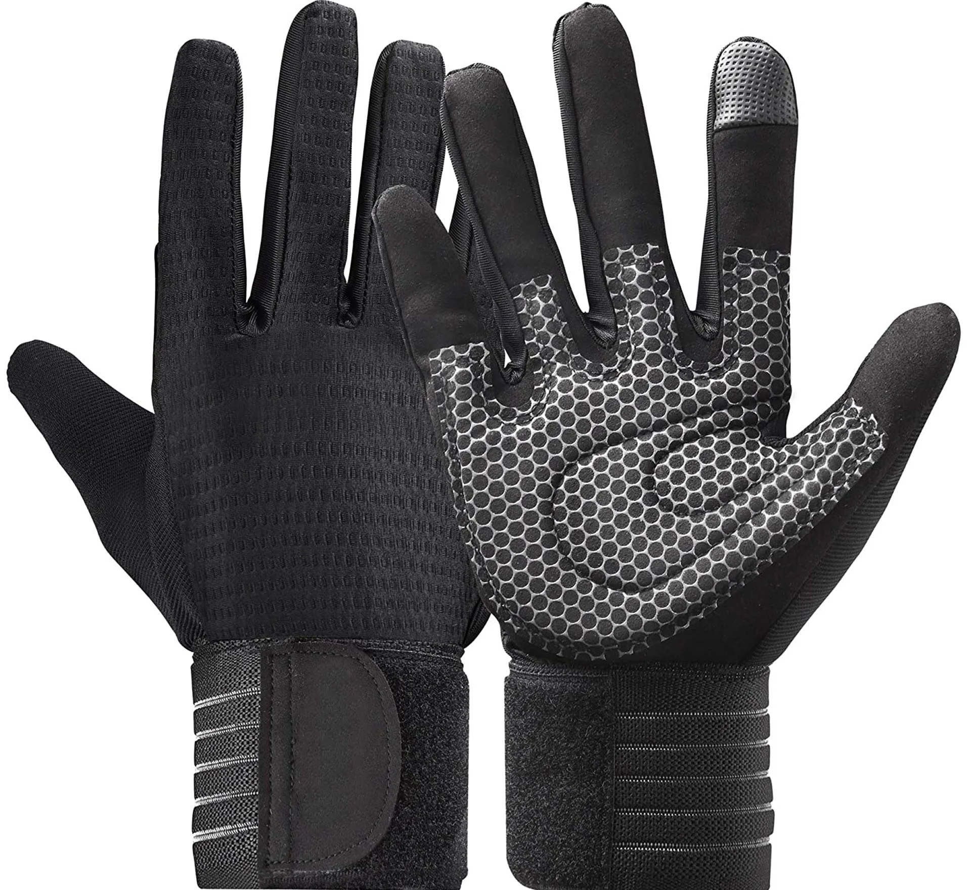 Sports gym training weight lifting gloves adjustable extended bracer cycling gloves for men women