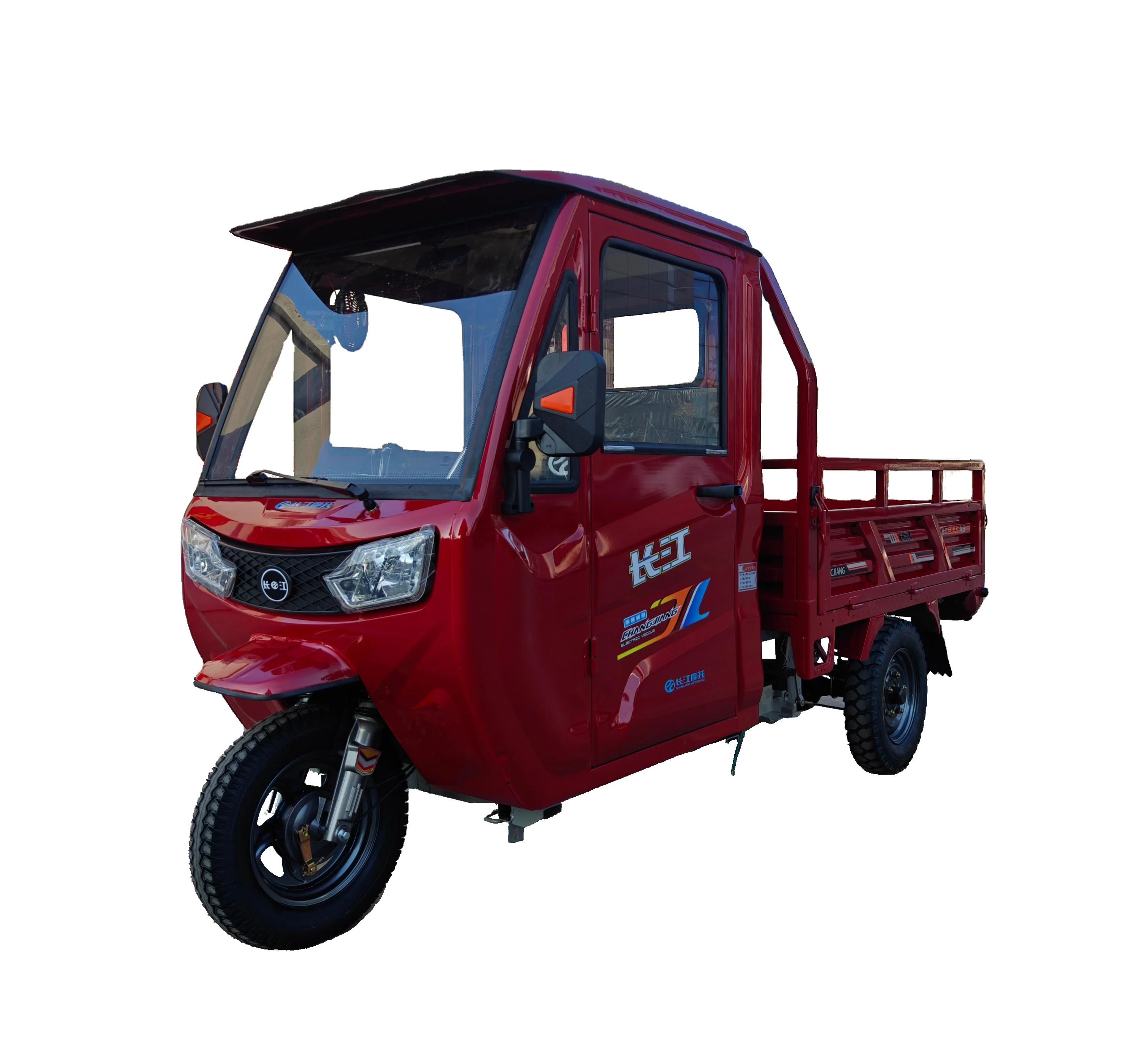 150cc cargo tricycle with cab, three-wheeled motorcycle