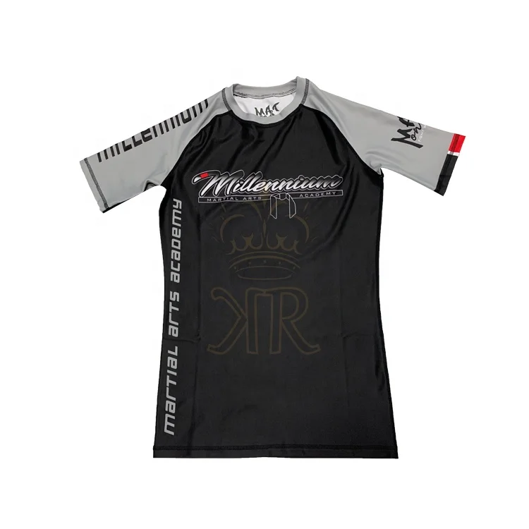 Custom Printed Rashguard Sublimation Printed Rashguard MMA  Rashguard BJJ  OEM MMA Rashguard
