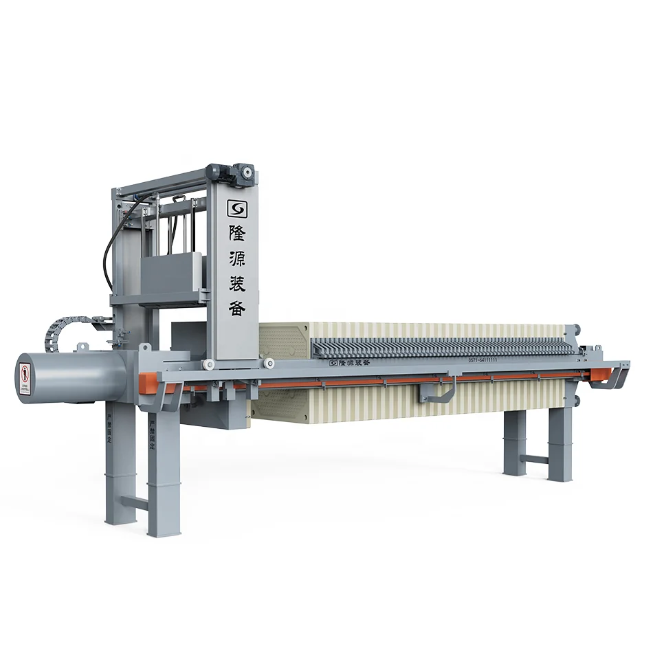 Zhejiang Longone X1250 Automatic Cleaning Filter Cloth and Flap Chamber and Membrane Filter Press Water Flushing Device