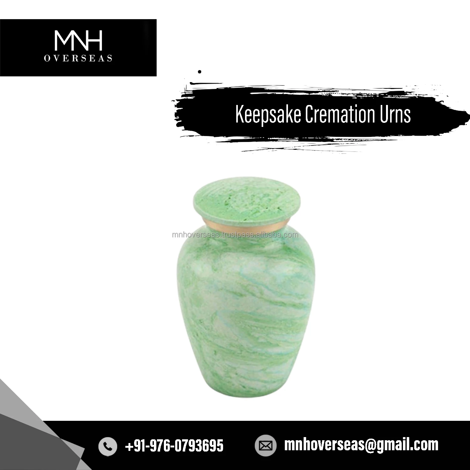 Wholesale Price Best Quality Small Size Keepsake Cremation Urns from Indian Manufacturer