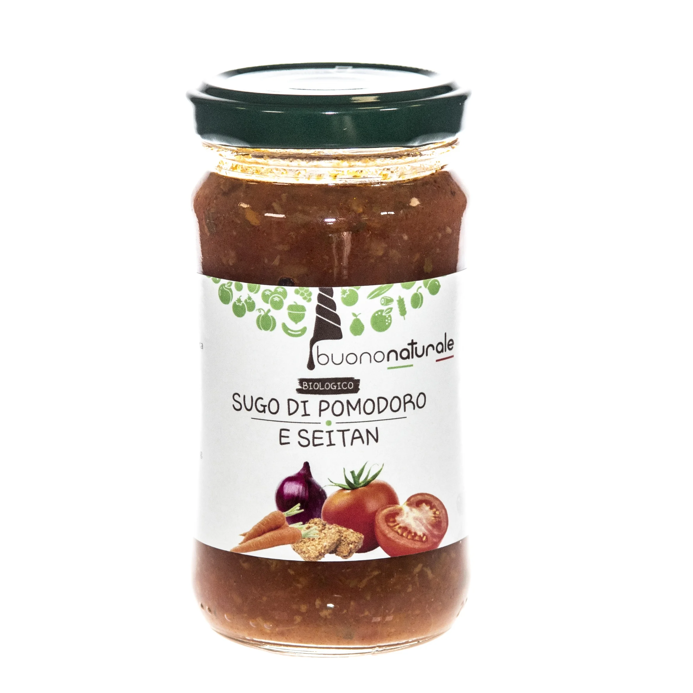 Ragout with seitan ORGANIC 190g Traditional Tomato Sauce Made Without Animal Ingredients, from Italian Organic Farming