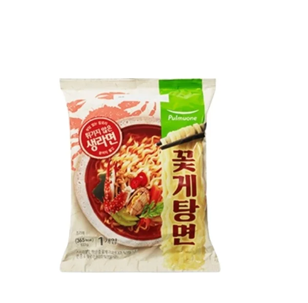 Pulmuone сухая черная бобовая Лапша Красный Краб jjjamppong передний перец масло зеленый лук масло растительное прямое обжигание Tonkotsu Ramen