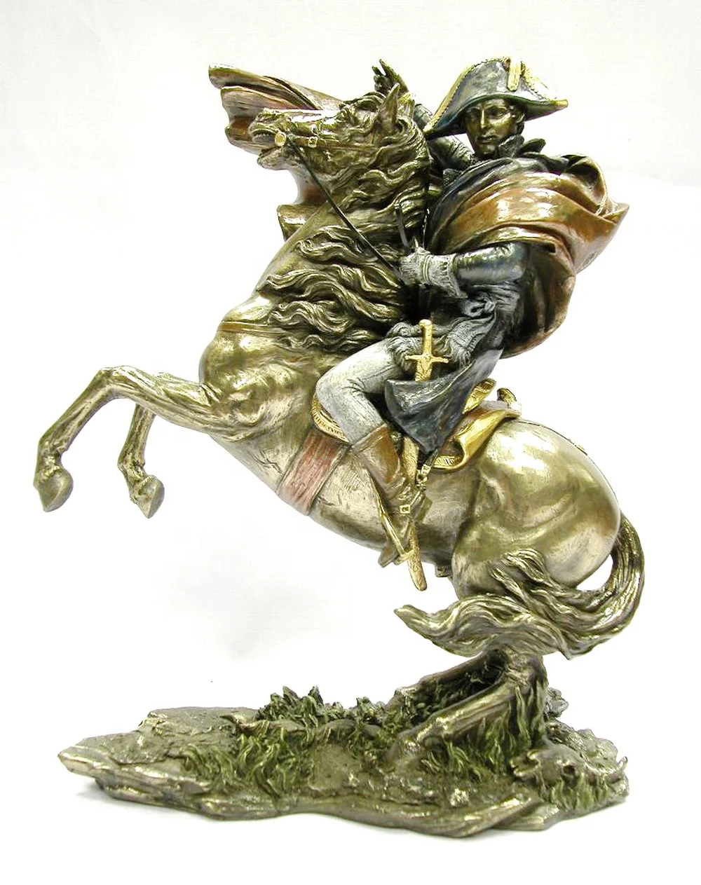 VERONESE DESIGN- NAPOLEON CROSSING THE ST  -  COLD CAST BRONZE - OEM AVAILABLE  POSE