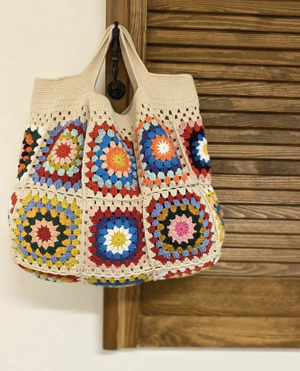 Ladies Handmade Crochet Bags Granny square Bags Shoulder bags
