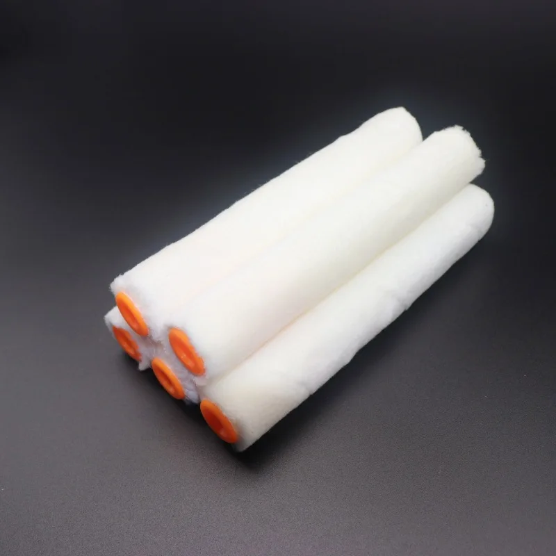 nap 4mm mini roller 4inch white wool paint roller brush 100mm Gloss Pile Mini Roller Refills