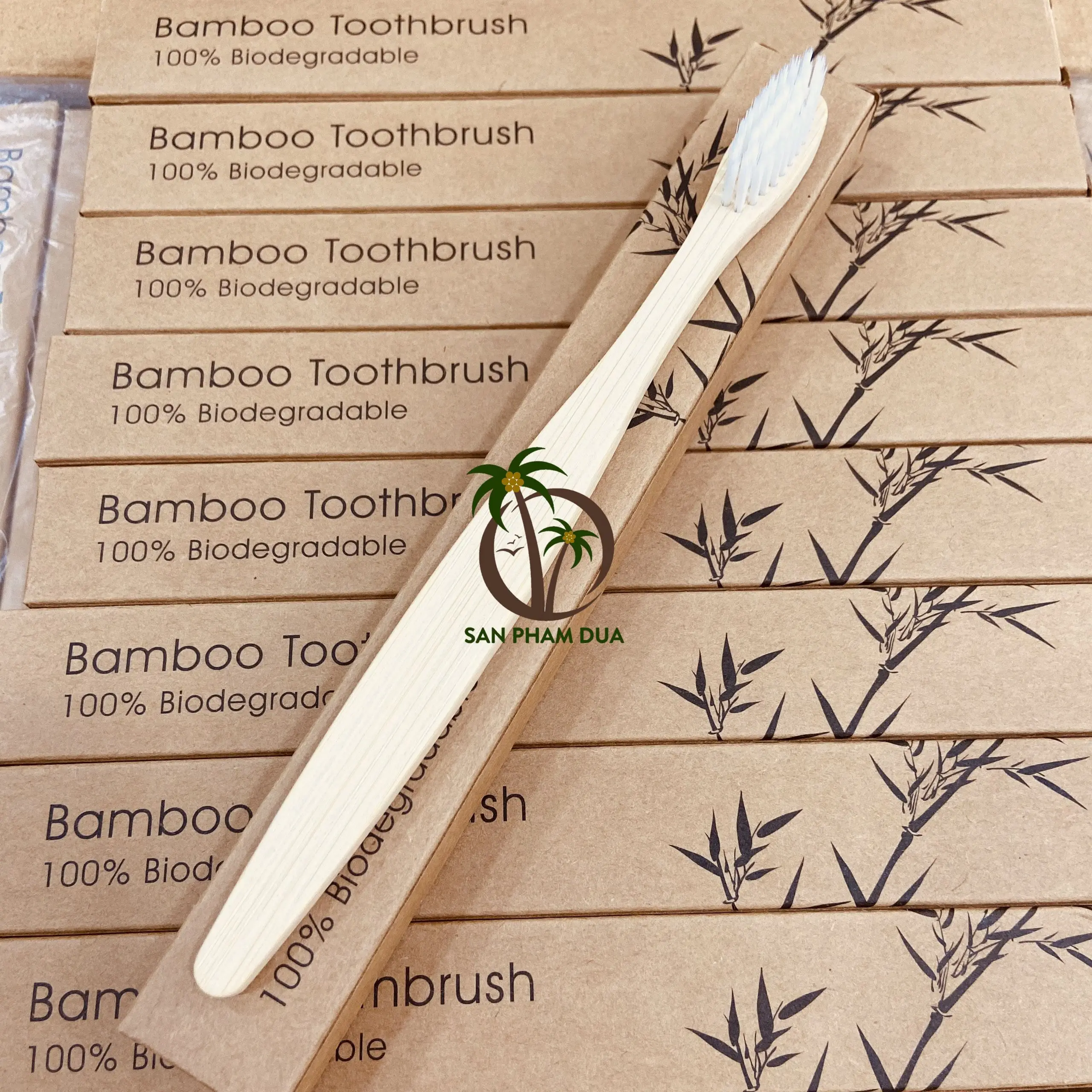 BAMBOO TOOTH BRUSH NATURAL ECO FRIENDLY BAMBOO WOODEN TOOTH BRUSH FROM VIETNAM WHOLESALE TOOTHBRUSH FOR TRAVELLING