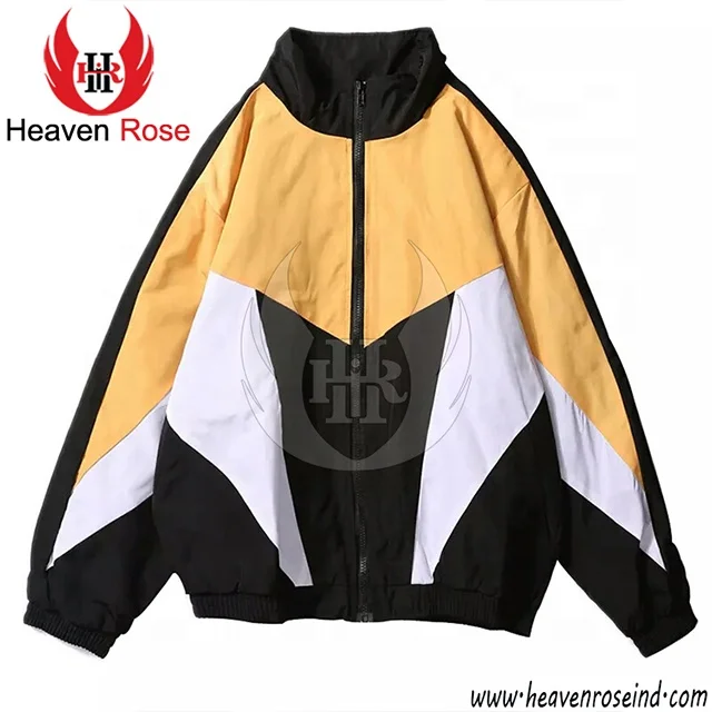 Black And White Windbreaker Jacket Men Green Wind Breaker Jackets Custom Made OEM Service