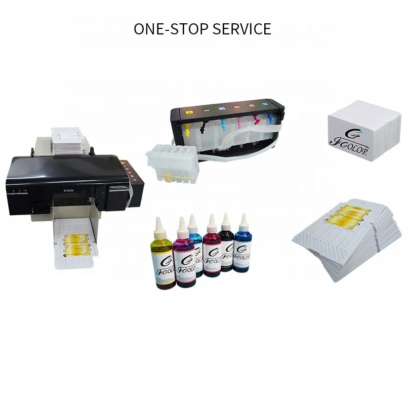 Automatic Cheap Price Plastic PVC ID Card Printer Machine with max 50 trays